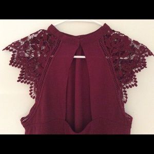 Express: maroon, tank top blouse